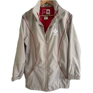Vintage 2010 Vancouver Olympics Team Canada Jacket HBC Small S/P Beige Shell